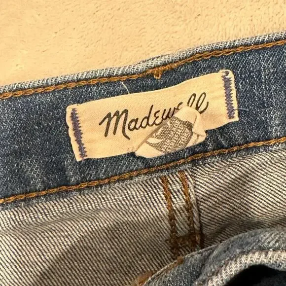 Madewell High Rise Denim Shorts Sz 25 Frayed Hem Jean Shorts - Picture 3 of 5